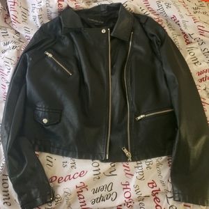 Faux Leather motorcycle jacket